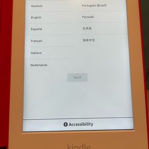10th Generation Kindle .. with Red case .. purchased 6/2021 ..